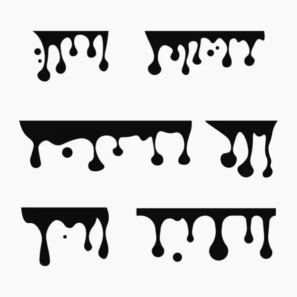 Siyah renkte damlayan sıvı elementleri boya