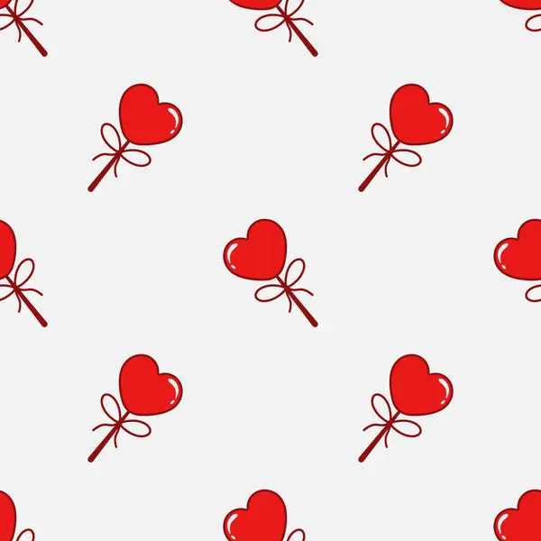 Kusursuz şekerleme aşkı. Tatlı kalplerle tekrarlanan şablon. Sevgililer Günü için kusursuz desen