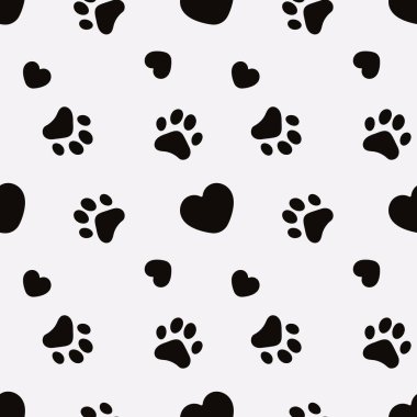 Kedi ayak izleri kusursuz desen. Kedi pençesi izi kusursuz desen. Kedi ayak izi ve kalp sonsuz desen. Kedi izi izi yinelenen desen