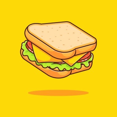 Kovada kızarmış tavuk ve vektör çizimi. fast food kavramı izole edilmiş vektör