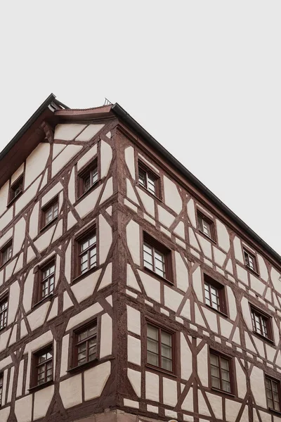 Tradizionale Edificio Della Città Vecchia Europea Vecchia Architettura Storica Norimberga — Foto Stock