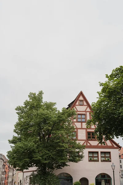 Традиційне Європейське Старе Місто Стара Історична Архітектура Нюрнберзі Німеччина — стокове фото