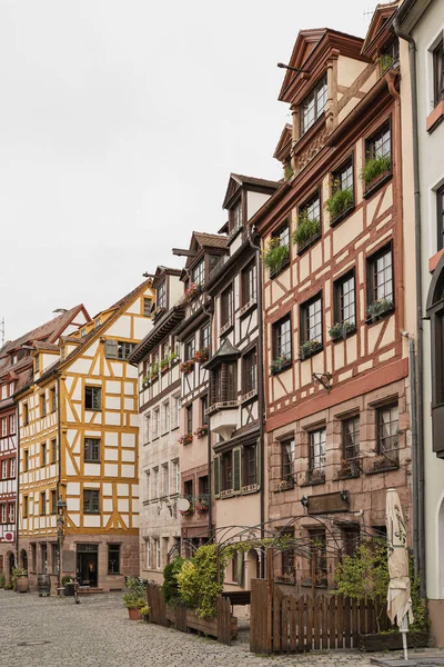 Traditional European Old Town Buildings Old Historic Architecture Nuremberg Germany — Stock Photo, Image