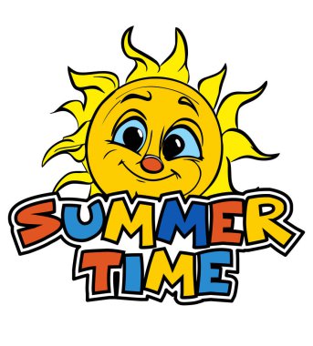 Yaz zamanı Güneş Sevimli Komik Çizgi Film Karakteri Siyah Çizgi Çizgi Çizgi Çizgi Çizgi Roman Tasarımı Yaz sezonu Kutlaması