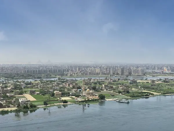 Egypt Cairo Nile River view cityscape skyline natural view, natural wide scenery for Egypt