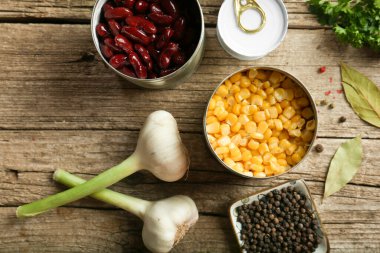 Canned beans. Useful trace elements. Ingredients for cooking. Proper nutrition, non-GMO. Organic food. Canned food, long-term storage.