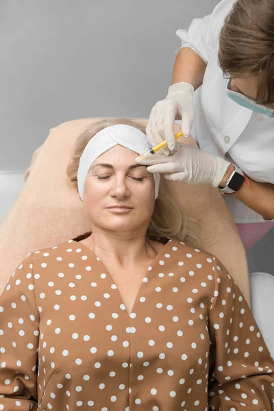 Face Treatments Concept Maintaining Health Youth Beauty Modern Cosmetology Beautician — Stockfoto