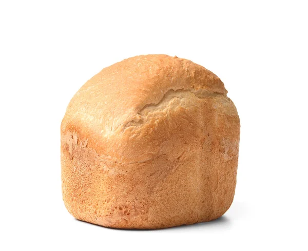 白を基調にした自動パンメーカーで作られたサクサクした食感の自家製パン 小麦粉で作ったパン — ストック写真