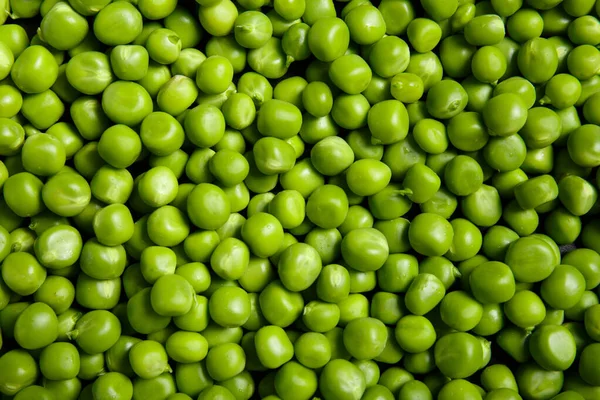 Background Fresh Green Peas Texture Perfect Grains Peeled Sweet Peas — Stock Photo, Image