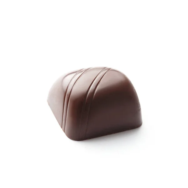 Dulces Chocolate Blanco Aislado Primer Plano Praliné Chocolate Dulces — Foto de Stock