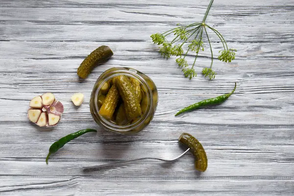 Pickled Gherkin लकड — स्टॉक फ़ोटो, इमेज