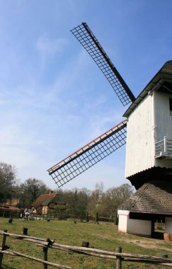 a lovely ancient windmill,  Genk, Belgium clipart