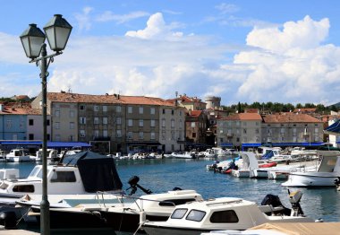 port of Cres, island Cres, Croatia clipart