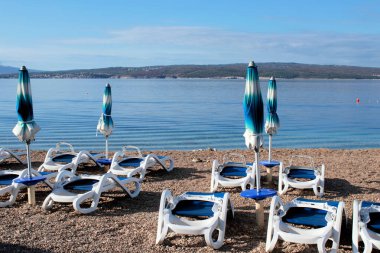Mavi ve beyaz renkler, Dramalj, Crickvenica, Hırvatistan