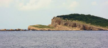 Hırvatistan 'ın Dubrovnik kenti yakınlarındaki Cavtat' a giden doğa