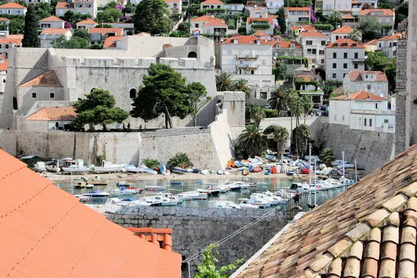 stock image the lovely and famous port in Dubrovnik, Croatia