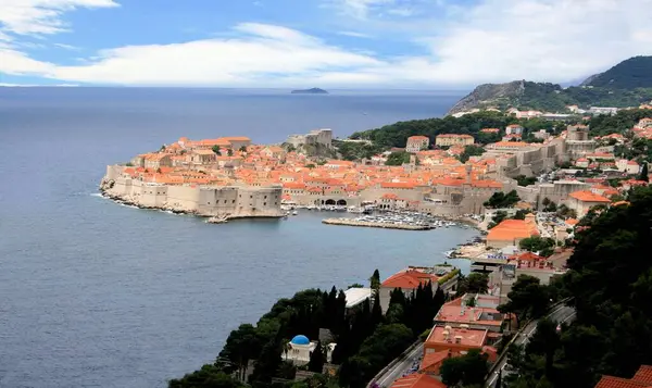 stock image view from a higher point over Dubrovnik, Croatia