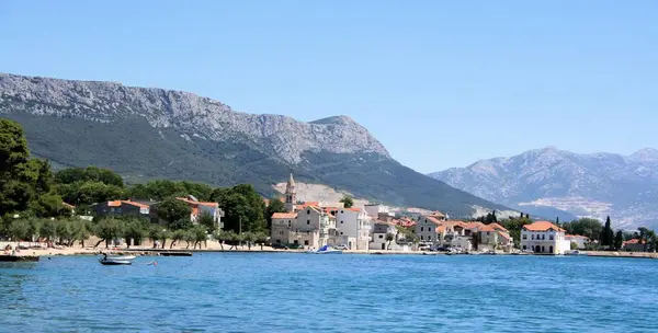 stock image lovely blue sea, the Kastela's, Croatia