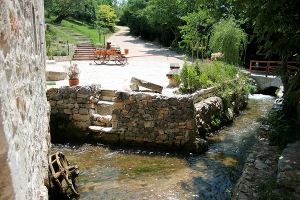 stock image ancient watermill, Roski waterfalls, N.P. Krka, Croatia