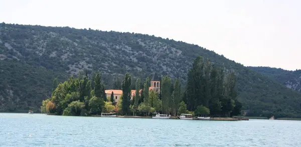 stock image View on lake Visovac, N.P. Krka, Croatia