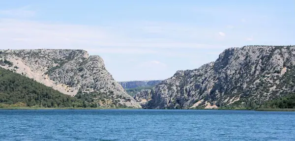 stock image Lovely view on lake Visovac, N.P. Krka, Croatia