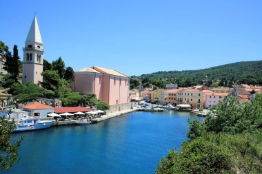 Samimi Veli Losinj kasabası, Losinj Adası, Hırvatistan