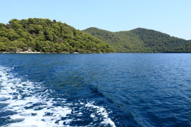 Saint Mary adasına tekne gezisi, N.P. Mljet, ada Mljet, Hırvatistan