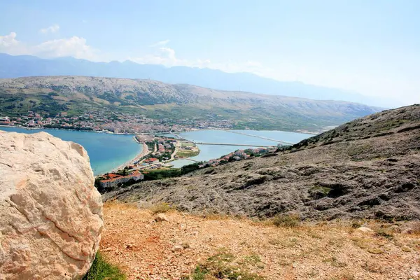 stock image view on the old town Pag, island Pag, Croatia