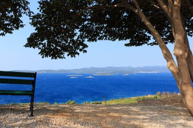 Orebiç yakınlarındaki manzara, Peljesac yarımadası, Hırvatistan