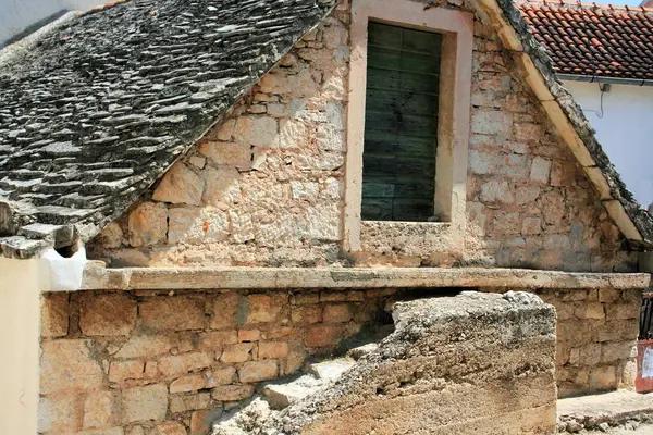 stock image old barn in the Primosten, Croatia