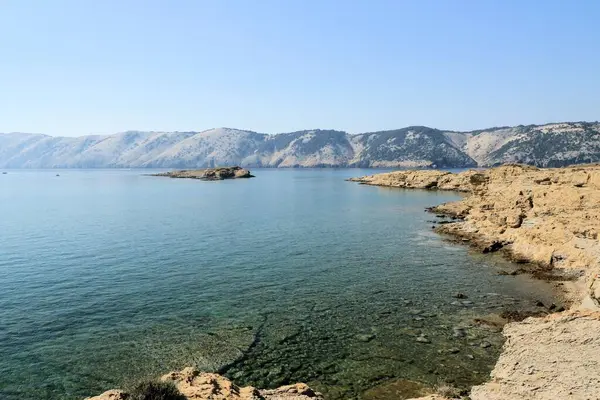 stock image coastline of eastern Lopar, island Rab, Croatia