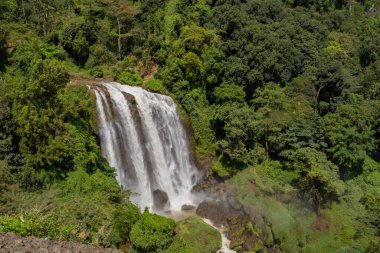 Seyahat noktası Semarang Central Java 'ya düşen büyük suyun manzara fotoğrafı. Fotoğraf macera içeriği medyası, doğa posteri ve orman geçmişi için kullanılabilir.