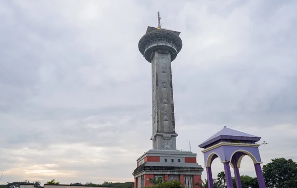 Torre Principal Mezquita Great Agung Semarang Java Central Cuando Día — Foto de Stock
