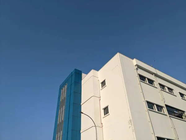 Admin Building Power Plant Area Blue Sky Photo Suitable Use — Stock Photo, Image