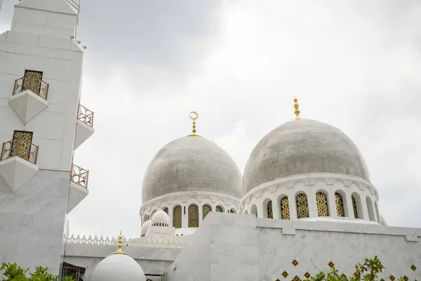 Μεγαλύτερο Τζαμί Στο Solo Central Java Mesjid Sheikh Zayed Φωτογραφία — Φωτογραφία Αρχείου