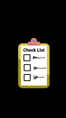 Bir Kontrol Listesi Görevinin Tamamını Gösteren Resimler Serisi