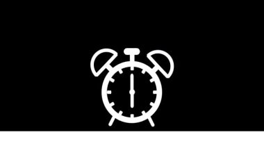 Bir Uyuyan Alarm Saatinin Ay ve Yıldızlarla Gece Ayarlı Yaratıcı Kavramsal İllüstrasyonu