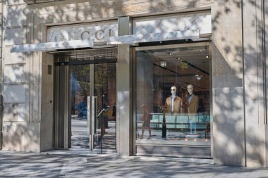 24-08-2023. Barselona, İspanya, Barselona 'daki Gucci mağazası