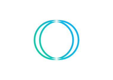 Modern harf O logo tasarım vektör şablonu