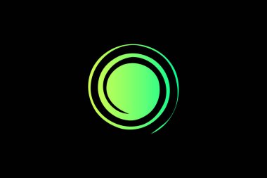 Değişken vektör logosu tasarımı için soyut harf