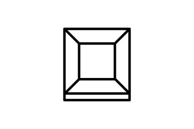 3B simge tasarım vektör şablonu