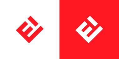 Asgari ve Moda Harfi E veya W Logo Tasarım Şablonu