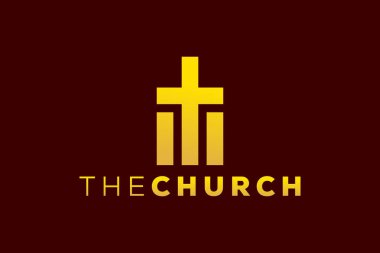 Moda ve Profesyonel harf M Kilisesi Hıristiyan ve barışçıl vektör logosunu imzaladı