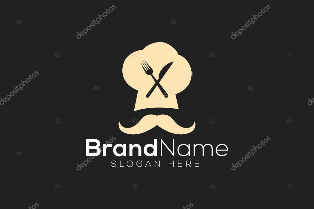 Catering business logo design vector template