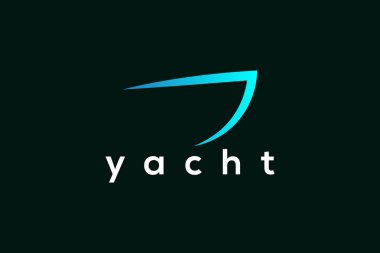 Yat logosu tasarım vektör şablonu