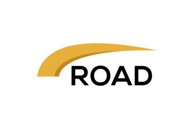 Yol logosu tasarım vektör şablonu 