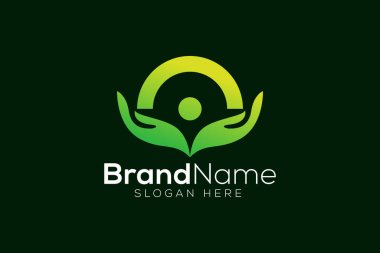 Freedom man logo tasarım şablonu