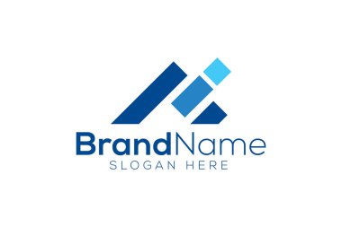 Asgari ve Profesyonel harf A i vektör logosu tasarımı