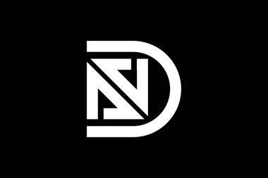 Harf N D S trend vektör logosu tasarımı