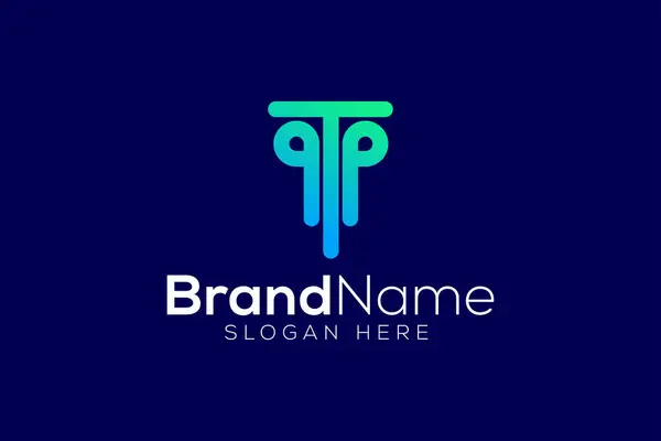 Asgari ve Profesyonel harf T teknolojisi vektör logosu tasarımı